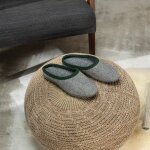 Felt slippers felt sole 39 EU / 6 UK