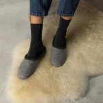 Felt slippers felt sole 39 EU / 6 UK