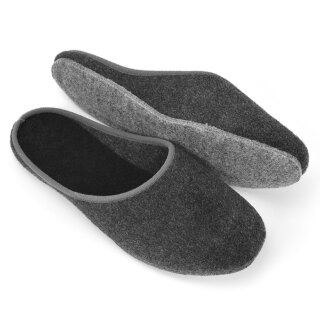 Felt slippers grey/anthracite