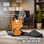 Filzpantoffeln grau/anthrazit