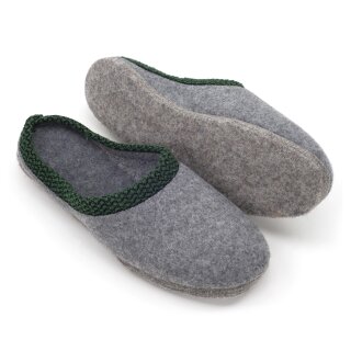 Felt slippers felt sole 50 EU / 16 UK