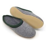 Felt slippers rubber sole 37/38 EU / 5.5 UK