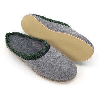 Felt slippers rubber sole 40/41 EU / 7 UK