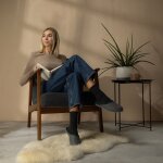 Filzpantoffeln Gummisohle 45