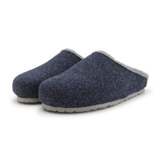Felt clogs blue 46 EU / 12 UK