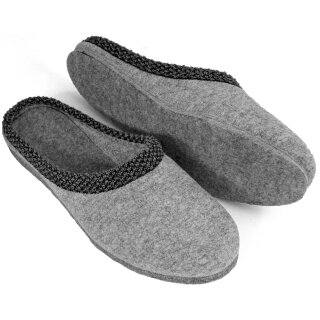 Felt slippers grey shelves 42 EU / 8 UK