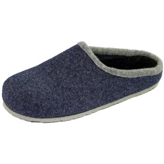 Filzclogs mit Fußbett - Blau