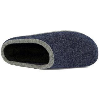 Filzclogs mit Fußbett - Blau