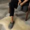 Felt clogs gray 46 EU / 12 UK
