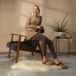 Kamelhaar Filzclogs mit Korkfu&szlig;bett