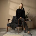 Felt slippers gray 45 EU / 11 UK