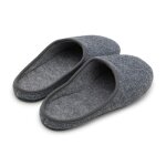 Herren/Damen Filzpantoffel Dunkelgrau/Anthrazit 45