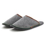 Guest Slippers border Gray L (6/9 UK)