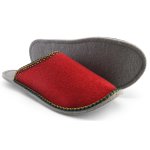 Guest Slippers border Red L (6/9 UK)