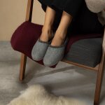Felt slippers grey shelves 45 EU / 11 UK