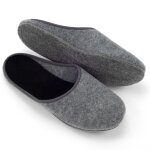 Felt slippers gray 48 EU / 14 UK