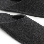 G&auml;stepantoffel Wollfilz anthrazit L 40-43