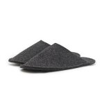 G&auml;stepantoffel Wollfilz anthrazit L 40-43