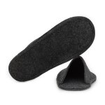 G&auml;stepantoffel Wollfilz anthrazit L 40-43