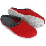 Felt slippers red 43/44 EU / 9.5 UK