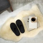 G&auml;stepantoffel Wollfilz anthrazit XL 44-47