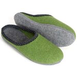 Felt slippers green 37/38 EU / 5.5 UK