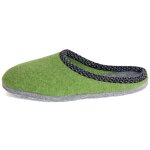 Felt slippers green 39 EU / 6 UK