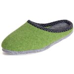 Felt slippers green 45 EU / 11 UK