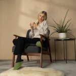 G&auml;stepantoffel Wollfilz lind L 40-43