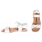 Roman sandal white 40 EU / 7 UK