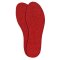 Insoles from felt - red