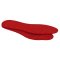 Insoles from felt - red 7 UK