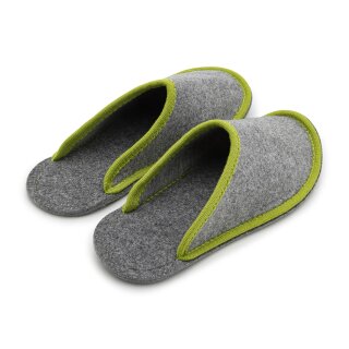 Gästepantoffel Walkfilz ABS Erbse M 36-39