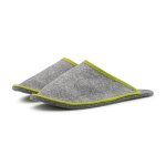 G&auml;stepantoffel Walkfilz ABS Erbse L 40-43