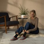 G&auml;stepantoffel Walkfilz ABS Rot L 40-43