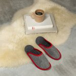 G&auml;stepantoffel Walkfilz ABS Rot XL 44-47