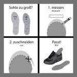 Insoles from felt - anthracite 5.5 UK