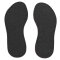 Insoles from felt - anthracite 8 UK