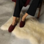 Mens / womens felt slippers red 3,5 UK