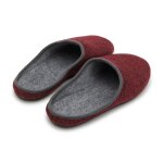 Mens / womens felt slippers red 3,5 UK