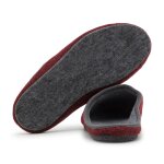 Mens / womens felt slippers red 3,5 UK