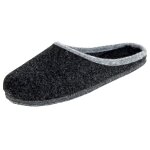 Wollfilzpantoffel Filzsohle - Anthrazit 43/44