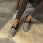 Filzhausschuh Walker - hellgrau 10 UK