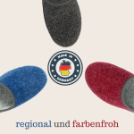 Herren/Damen Filzpantoffel Rot 43
