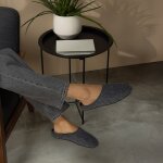 Herren/Damen Hauspantoffel Dunkelgrau 46