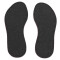 Insoles from felt - anthracite 14 UK