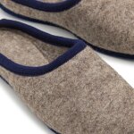 Wollfilz Pantoffel, blau 38