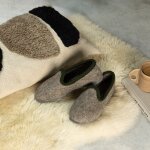Filzhausschuhe Walker - 100% Wolle
