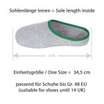 Überpantoffel Filzsohle - Max