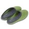 Felt slippers green - rubber sole 40/41 EU / 7 UK